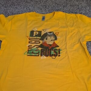 Gildan Yellow Pittsburgh Pirates 80s Theme